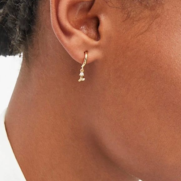 NWT KATE SPADE ♠️ SAY YES I DO HUGGIES EARRINGS - Picture 6 of 10